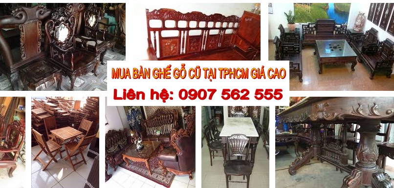 Đơn vị thu mua thanh lý bàn ghế gỗ cũ tphcm